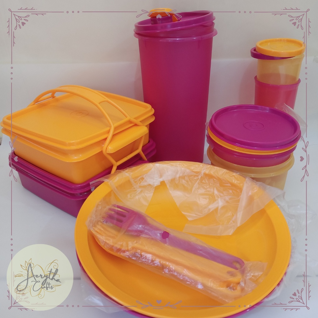 Alat Piknik Tupperware - Tempat Makan Piknik Tupperware - Piknik Set Tupperware