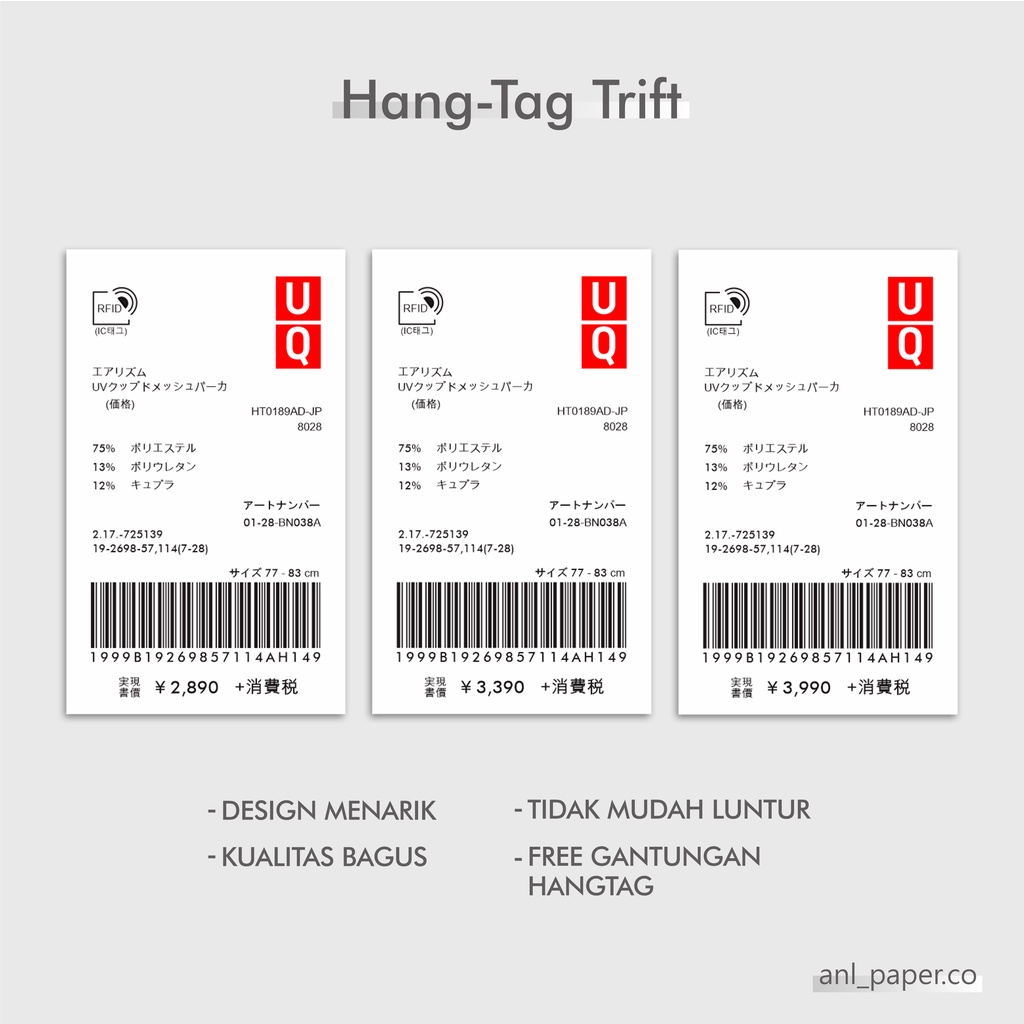 

Hang Tag Desain Price Tag Label Baju Hangtag Toko Hangtag Logo Stiker Merek Label Lebel Olshop Jualan Bisnis Fashion Tali Hantag Usaha Toko Murah UQ 4X6