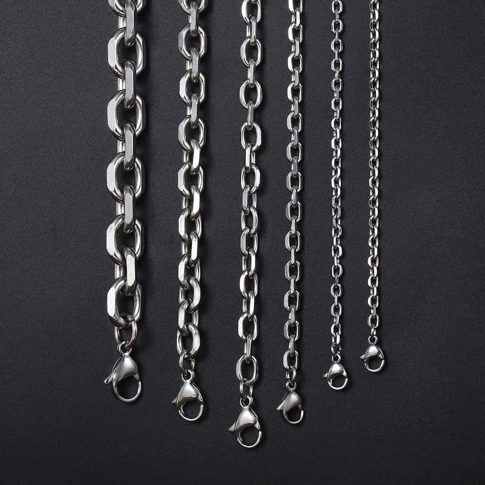 Suyo Kalung Anti Karat Fashion Keren Punk Gothic Kerah Logam