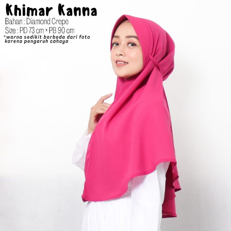 TERMURAH!!(BISA COD)HIJAB/JILBAB DEWASA_KHIMAR KANNA BAHAN DIAMOND CREPE_KHIMAR PED TALI_BEST SELLER