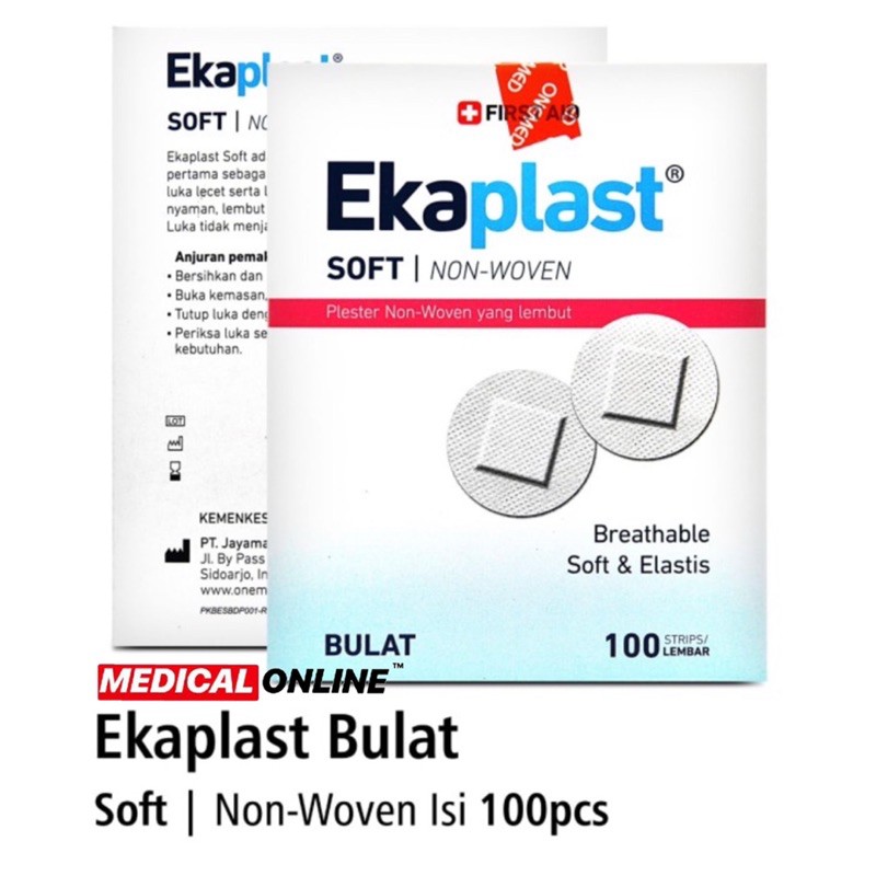 PLESTER PLESTERIN SOFT BULAT EKAPLAST NON WOVEN MEDICAL ONLINE MEDICALONLINE