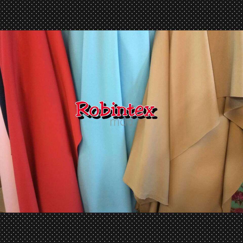 Casual Dress kain scuba secuba polos lebar 15cm