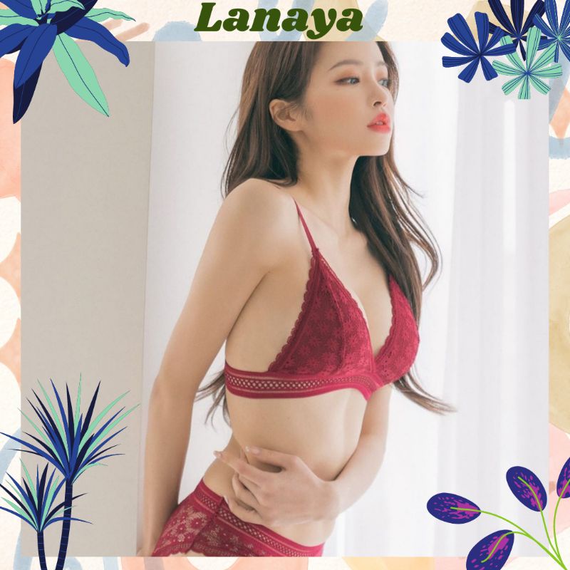 Lanaya ⭐⭐⭐⭐⭐ [COD] July Bralette with cup bra Sportbra IMPORT bikini bra bh tanpa kawat bra SOREX