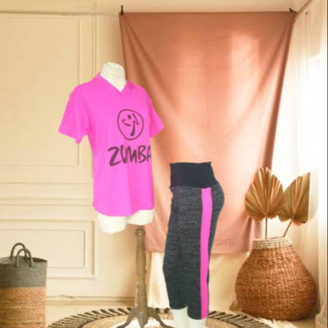 Baju senam/baju zumba/kaos zumba jumbo