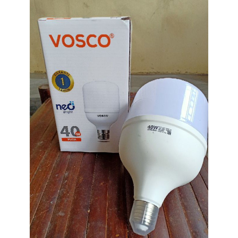 LED KAPSUL 40WATT MERK VOSCO PUTIH / BULB VOSCO 40W