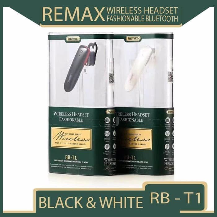 REMAX RB-T1 V 5.0 HEADSET BLUETOOTH Earphone Handsfree Headphone T1