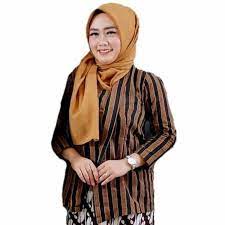 Kebaya Lurik  Wanita Jawa Seragam Lurik Baju Adat Jawa Baju tradisional Jawa baju kebaya lurik jawa