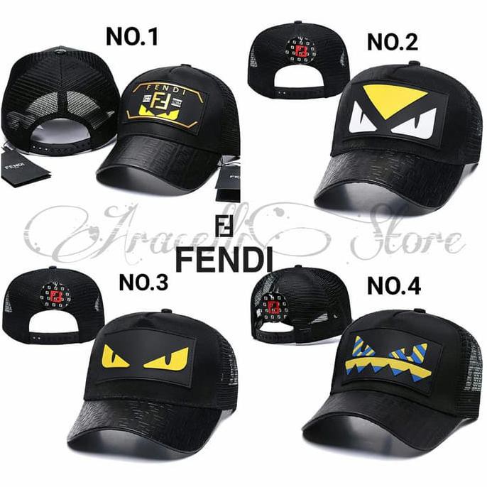 Barang Berkualitas Topi Baseball Trucker Premium Branded / Jual Topi Fendi Import Murah BARANG BAGUS