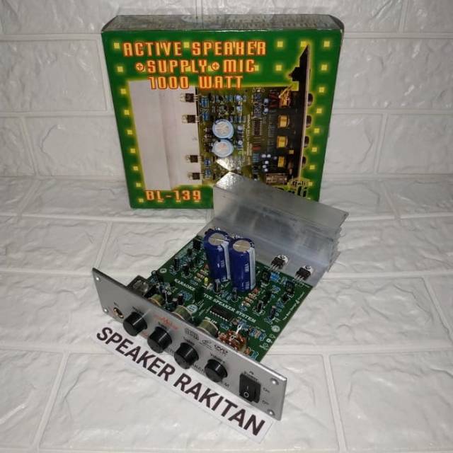Kit Amplifier Speaker Active Stereo PMPO 1000Watt BL-139