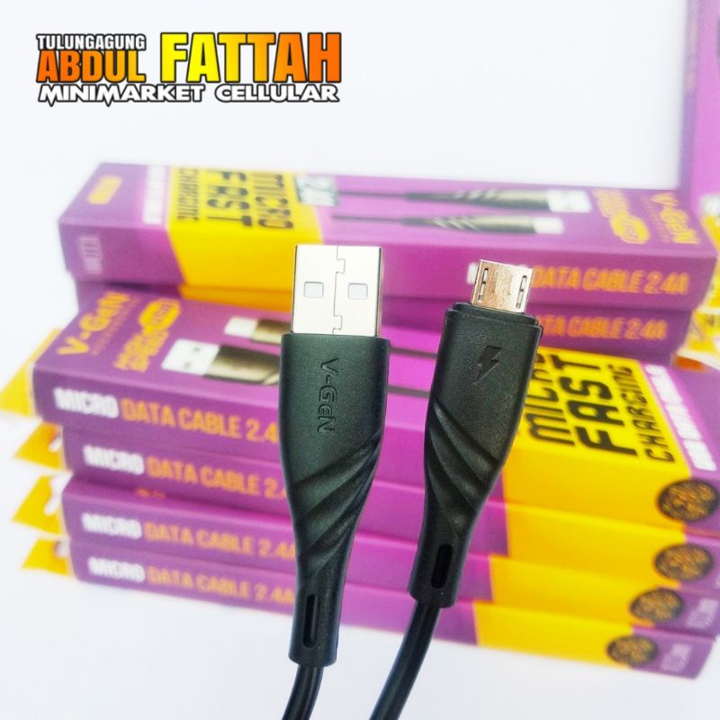 Kabel Data VGen VCX-01 Micro Usb Fast Charging