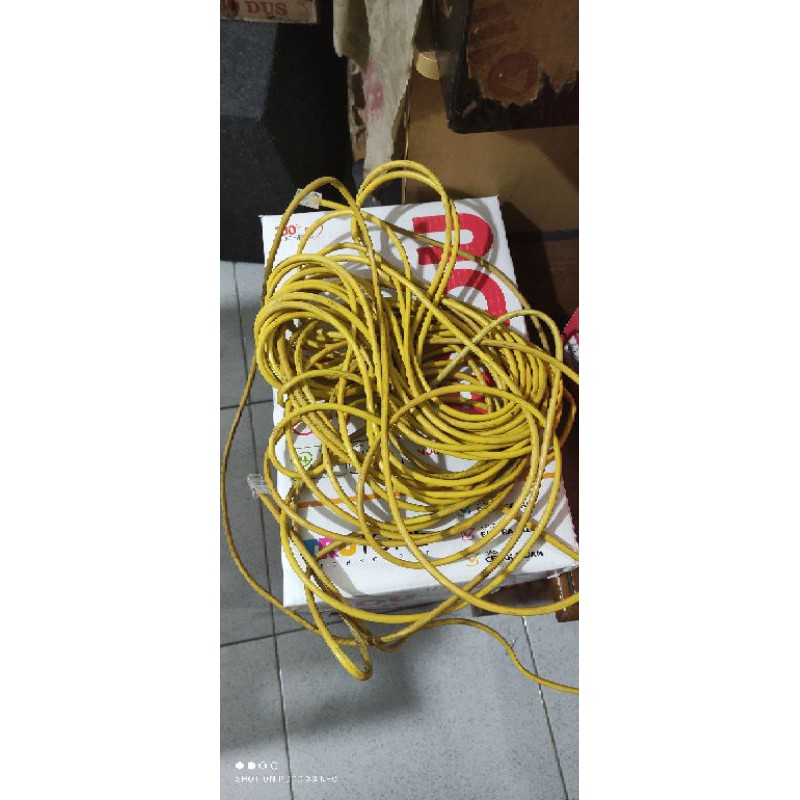 Kabel LAN Bekas 15 Meter Support POE untuk Modem Bolt Titan BL400