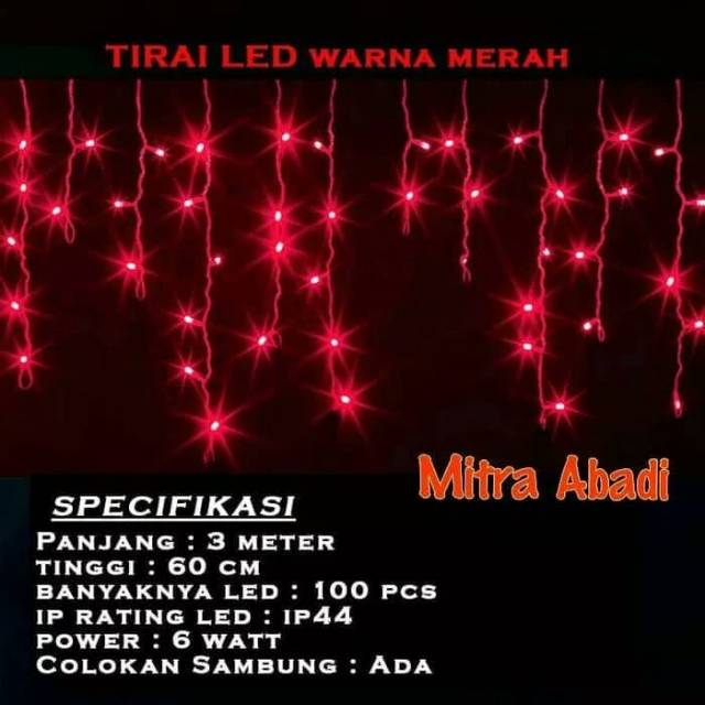 Lampu Hias Tirai MS-452 RGB/WW/Putih/M/B/H MITSUYAMA