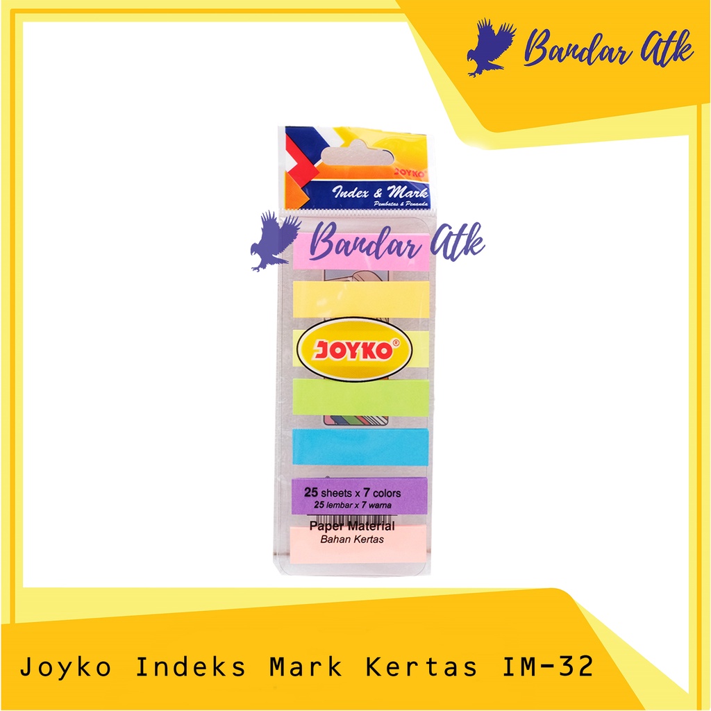 

Index Mark Penanda Pembatas Buku Joyko IM 32 Kertas [1 PAD]