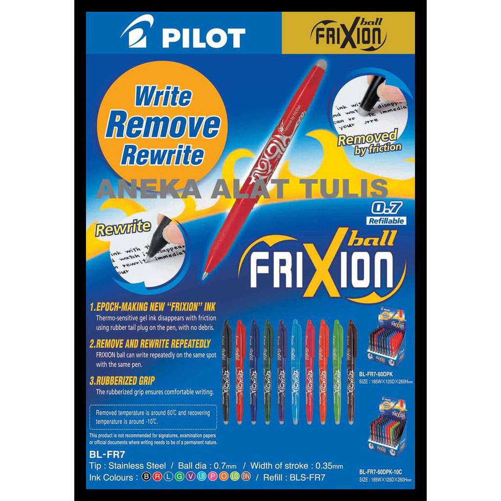 

Murmer Pilot Pen Frixion Ball Terbaru