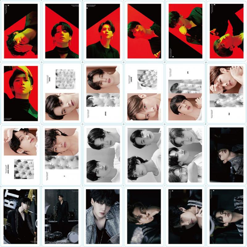 55pcs / set Kartu LOMO Foto KPOP BTS Untuk Koleksi Fans