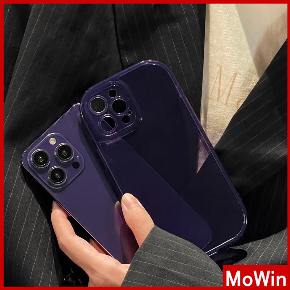 For iPhone 14 Pro Max iPhone Case Clear Case TPU Soft Case Airbag Shockproof Protection Camera Black Purple Transparent For iPhone 13 Pro Max 12 Pro Max 11 xr 7Plus