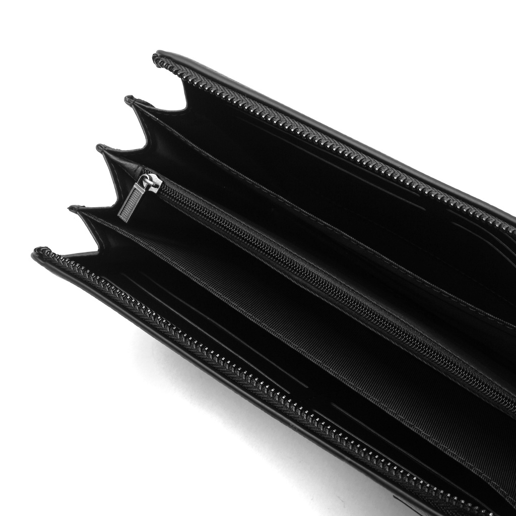 TOKOKOE - Handbag Clutch Pria bahan Kulit Vegan Original dengan Kotak Premium - Troy - Roman