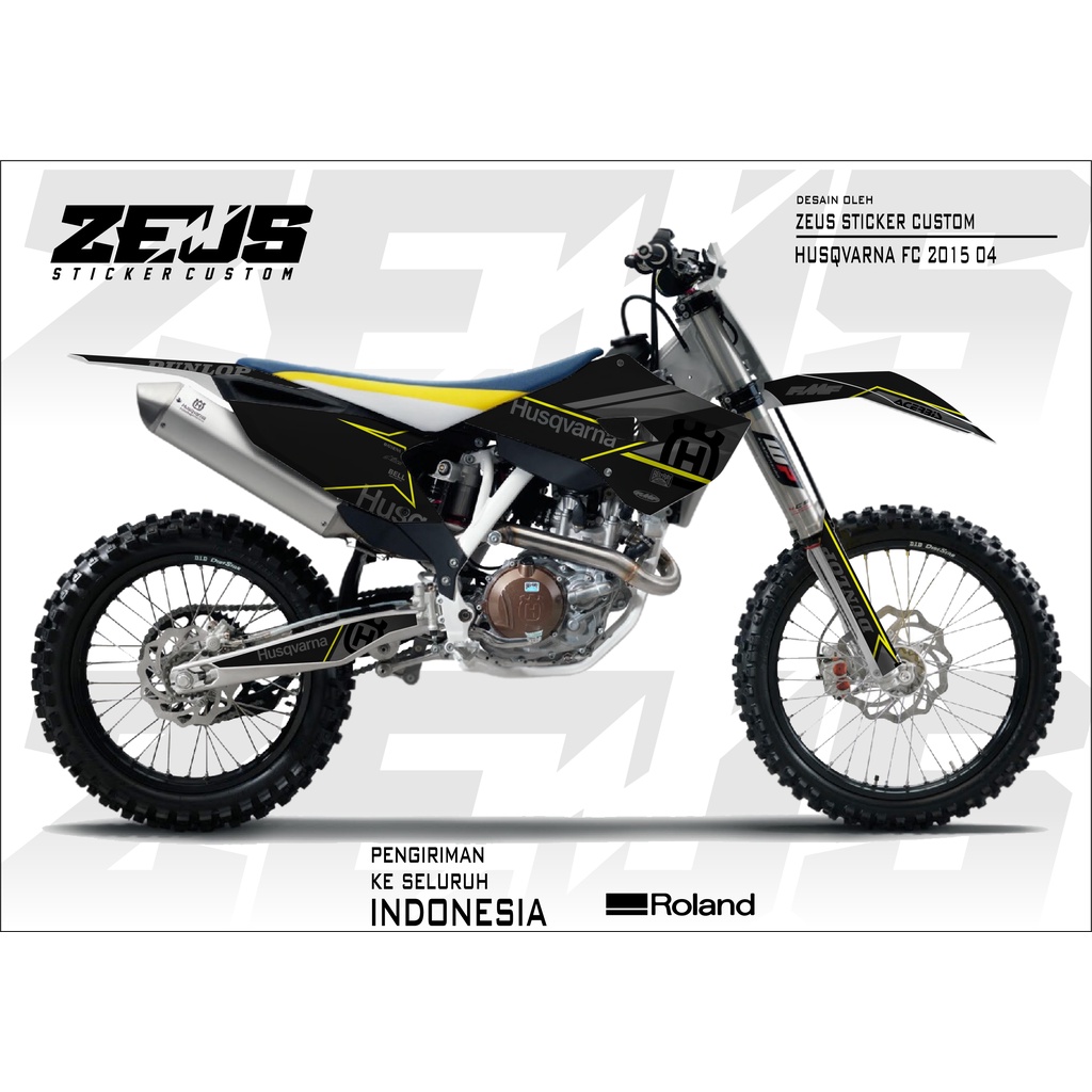 Decal Sticker - Stiker Dekal Husqvarna Fc 2015 Zs 04