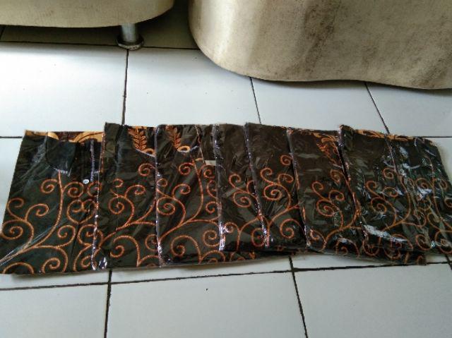 Kemeja Batik Pria Lengan Panjang Size M L Xl Xxl Bswart Batik Hrb026 Kenango Hem Panjang Padi