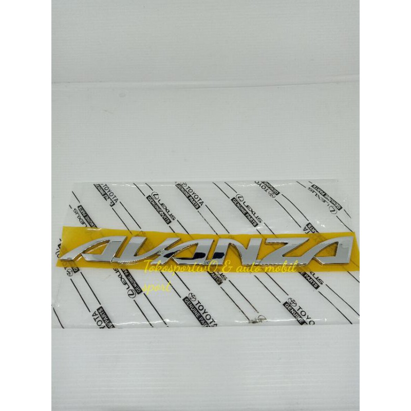 Emblem tulisan Logo stiker huruf Avanza original semua tahun