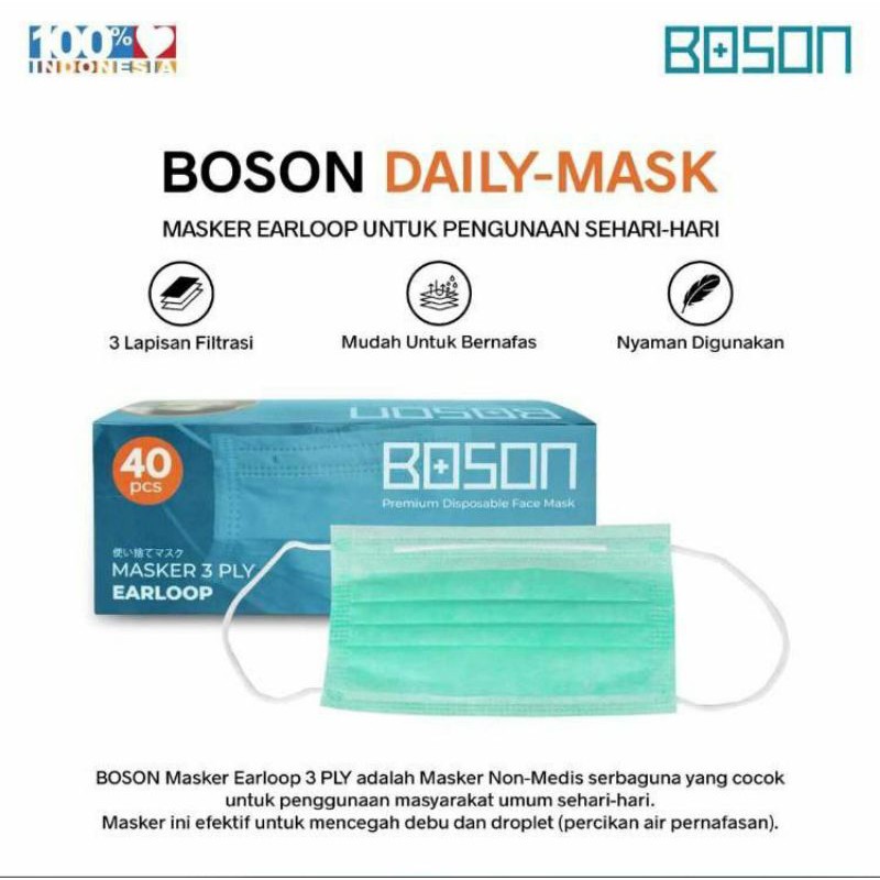 Masker Earloop Boson