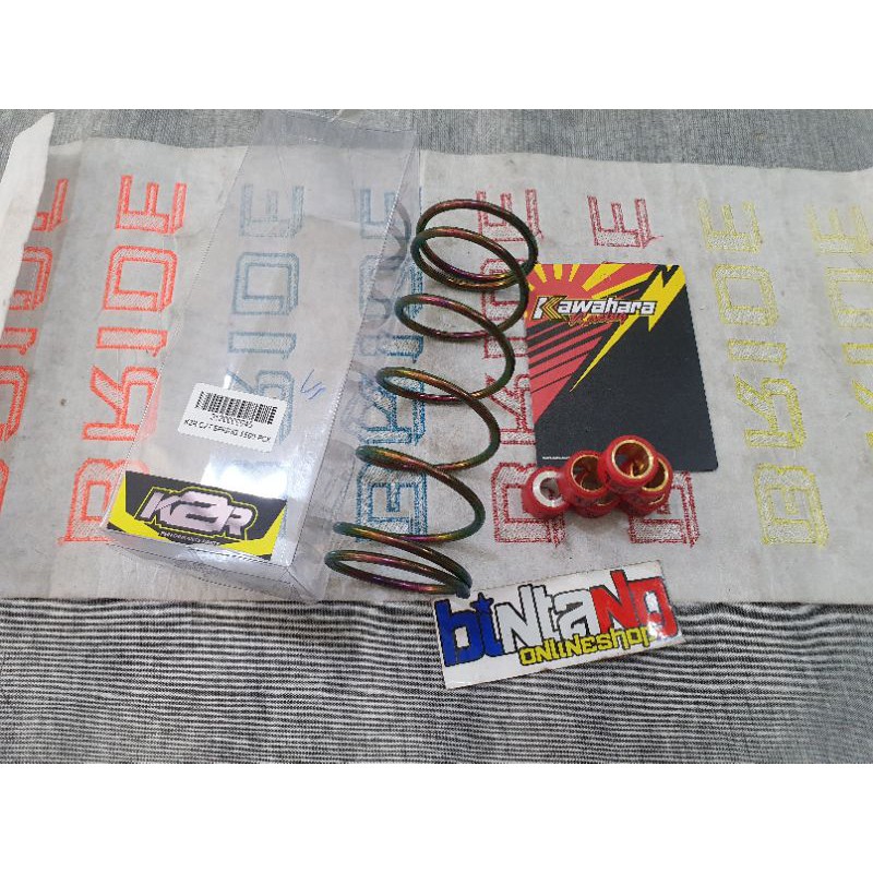 paketan cvt honda vario 125,vario 150 pcx 150 ADV 150 KAWAHARA Per cvt k2r 1500 RPM/ROLLER Kawahara