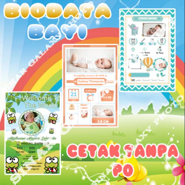 Biodata Bayi Bio Baby cetak 10R jumbo FujiFilm