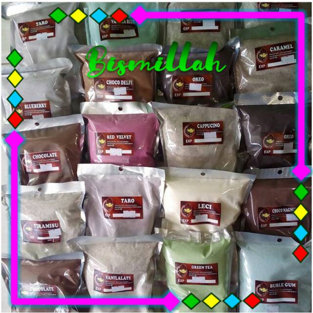 

Serbuk minuman /Powder drink/ bubuk minuman rasa berat 500gram