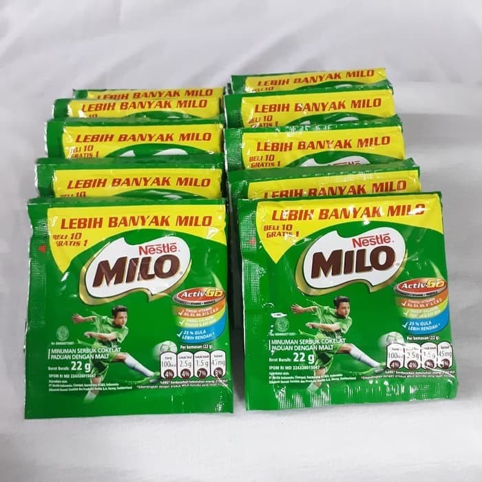 

b2011bb Milo Active Go Sachet @22G (1 Renceng Isi 10 Free 1 Pcs) Harga Grosir Xa201As