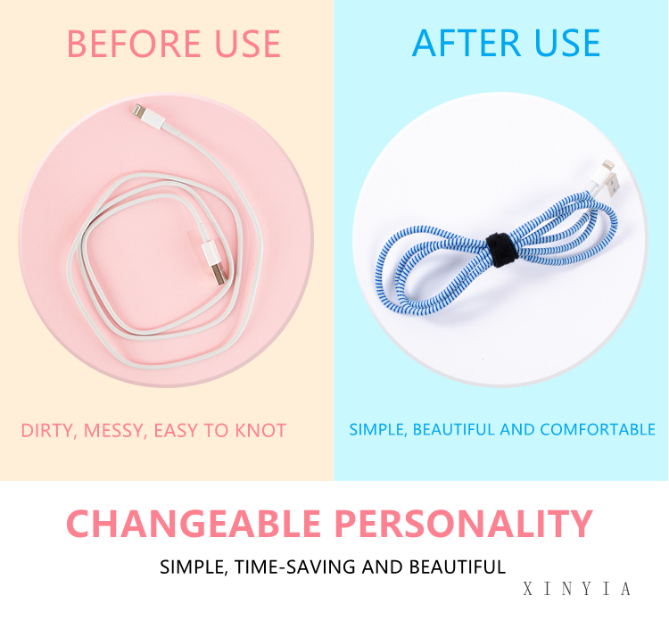 Pelindung Kabel Charger Earphone Bentuk Spiral Ukuran 140cm / 55 &quot;