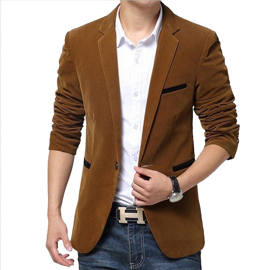 Jas Blazer Coklat Slimfit Casual Korea Premium