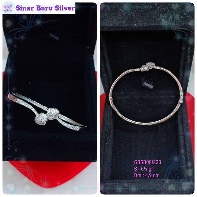 SinarBaru Gelang Silver925 gelang anak love/mickey/kelinci perhiasan gelang perak