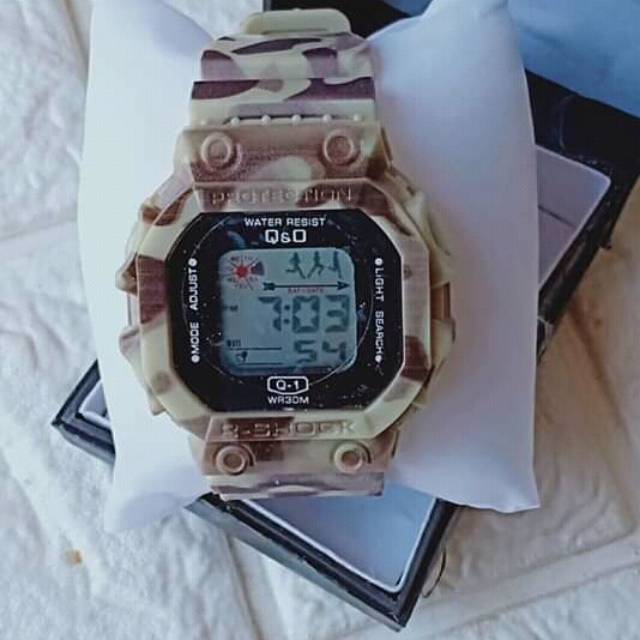 jam tangan Q&O water resistant