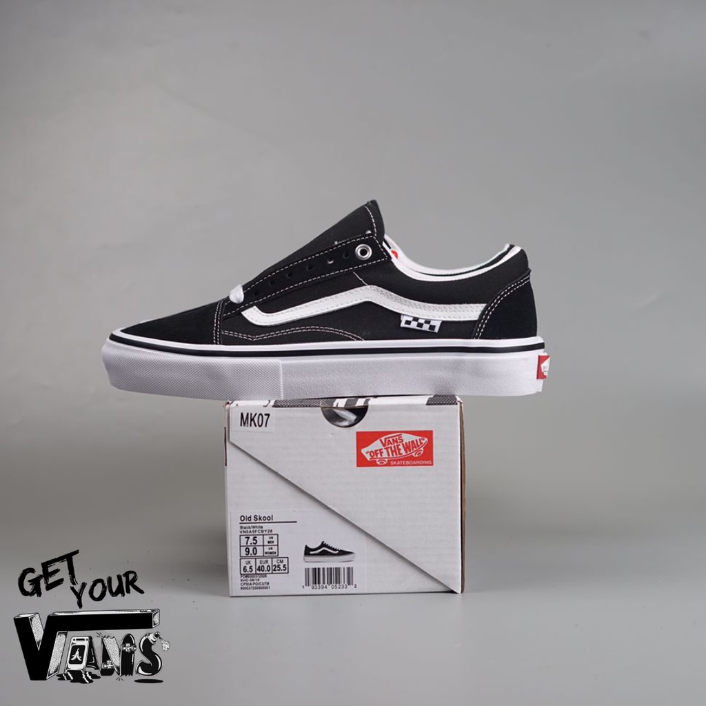 Vans Old Skool Pro Skate Black White Original 100% Bnib