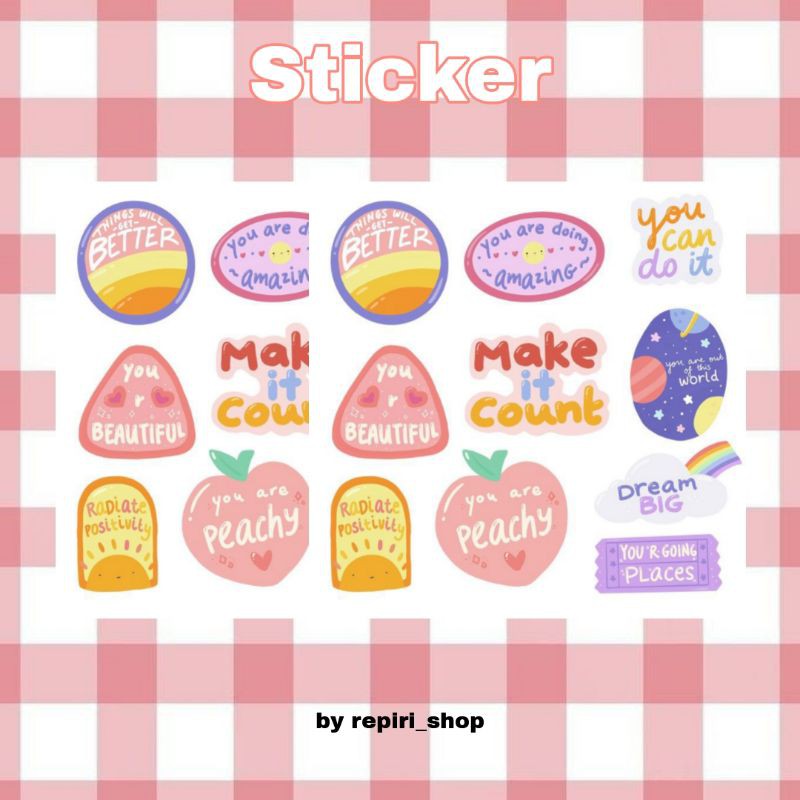 

DAILY QUOTES STICKER SET DIE CUT