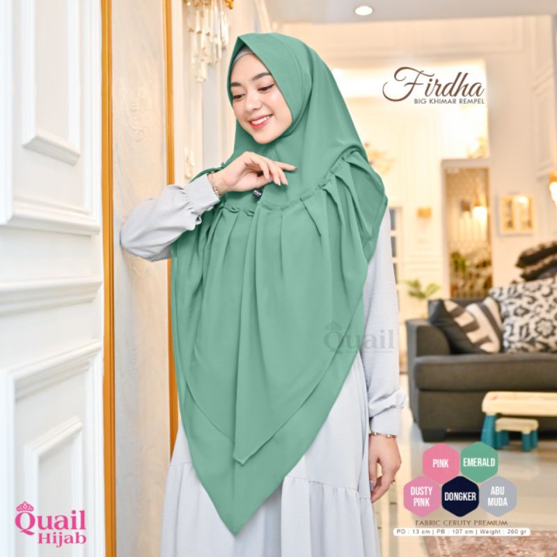 Firdha Khimar Jumbo Quail Hijab
