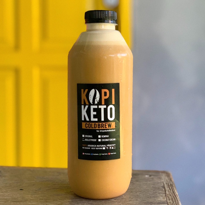 

(BISA COD) Bulletproof Coffee (BPC) Dingin Jumbo by Kopi Keto -- GOJEK/GRAB ONLY - 500ml