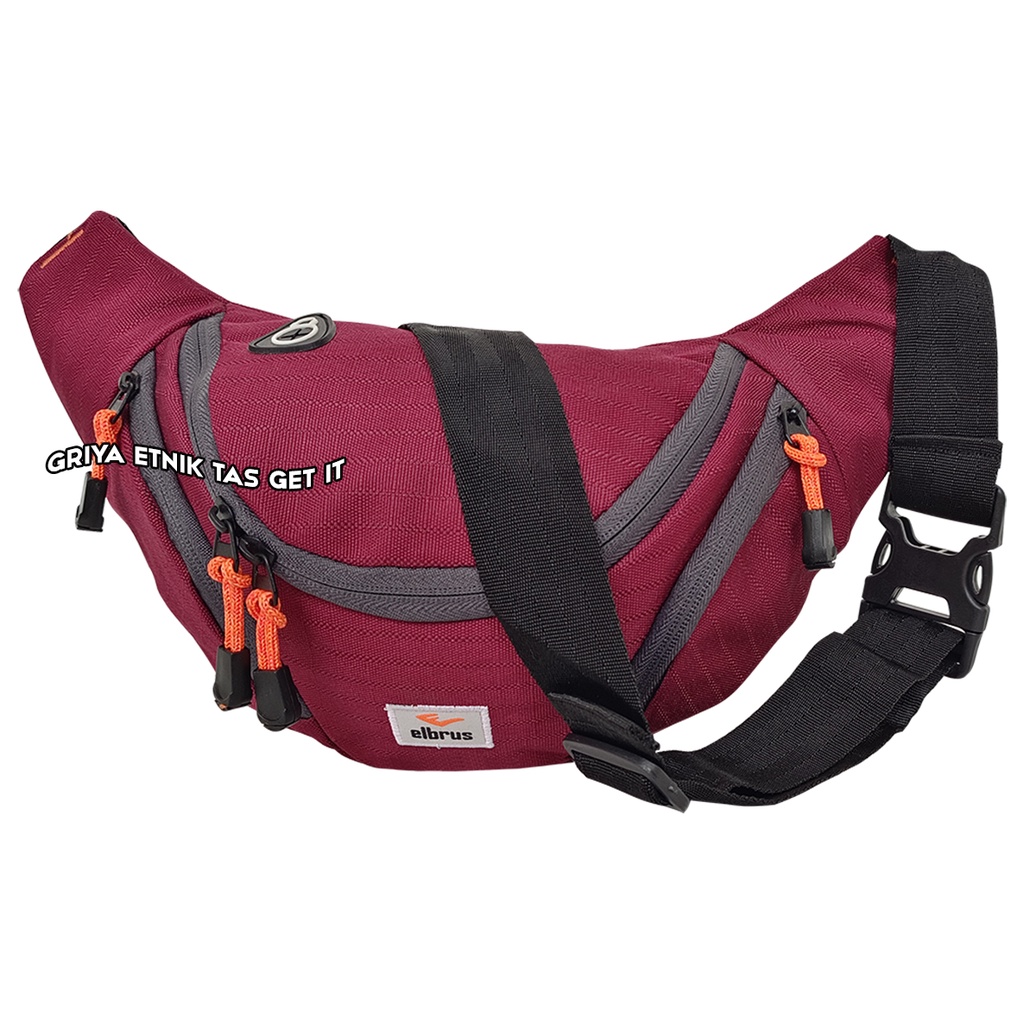 ELBRUS Waistbag Tas Pinggang Pria Selempang Soren Cowok