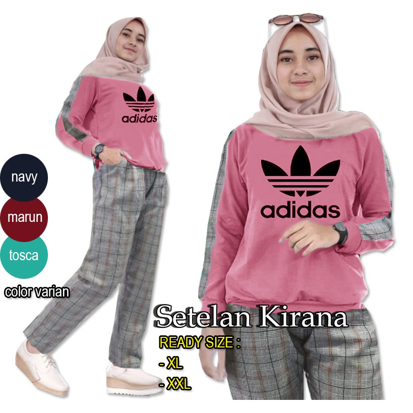 Setelan Kirana - Central Grosir Fashion (CGF) - Ukuran XL-XXL - Matt Baby Terri Mix Katun