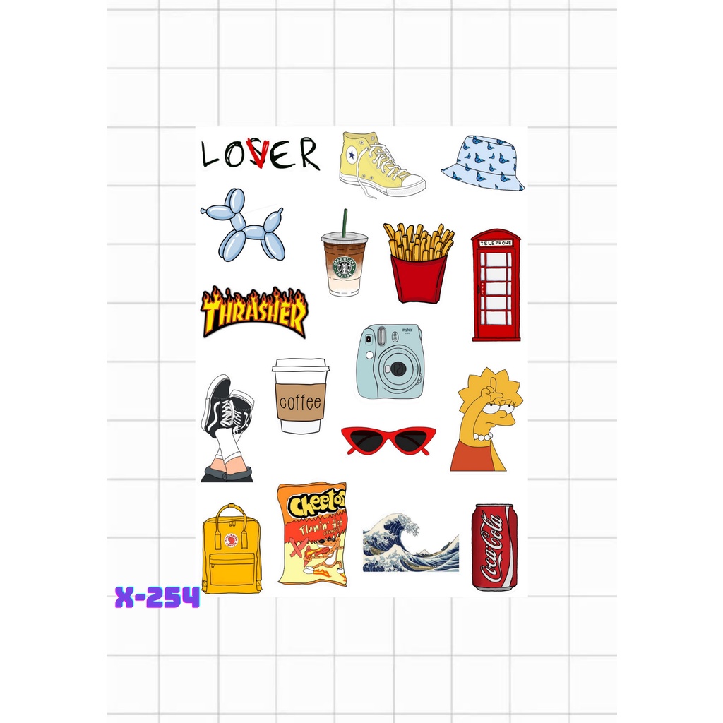 

STIKER TUMBLR AESTHETIC X-254