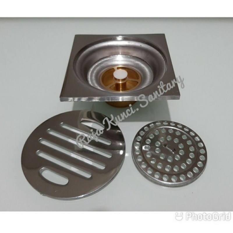 Floor Drain/Saringan Got/Anti Bau/Anti Serangga/Kuningan/Stainless