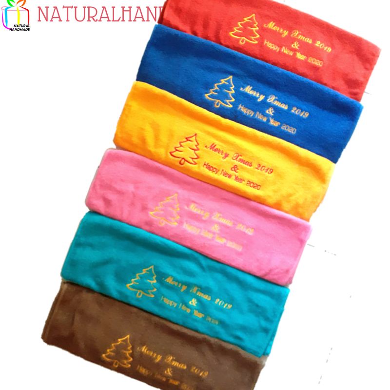 HANDUK BORDIR UCAPAN SELAMAT HARI NATAL