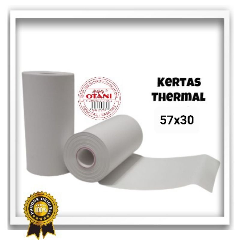 Pilihan Terbaik Kertas Thermal Roll OTANI 57x31 dengan Coreless dan Isi 100 Roll per Box