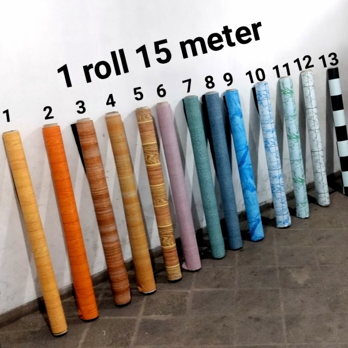 TIKAR-KARPET- KARPET PLASTIK 1 ROLL (16 METER) VINVYL UNTUK MEJA DAN LANTAI -KARPET-TIKAR.