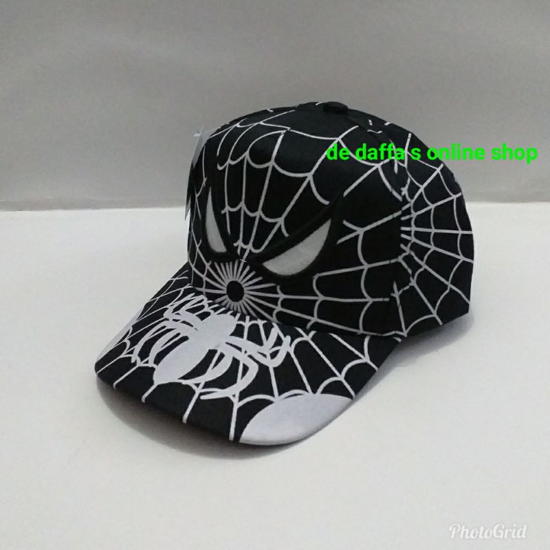 Topi Anak Baseball Karakter  Marvel Spiderman Bordir SuperHero