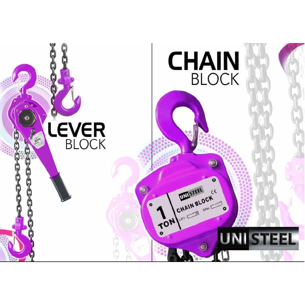 Chain Block / Katrol / Takel 1 Ton x 5 Mtr UNISTEEL