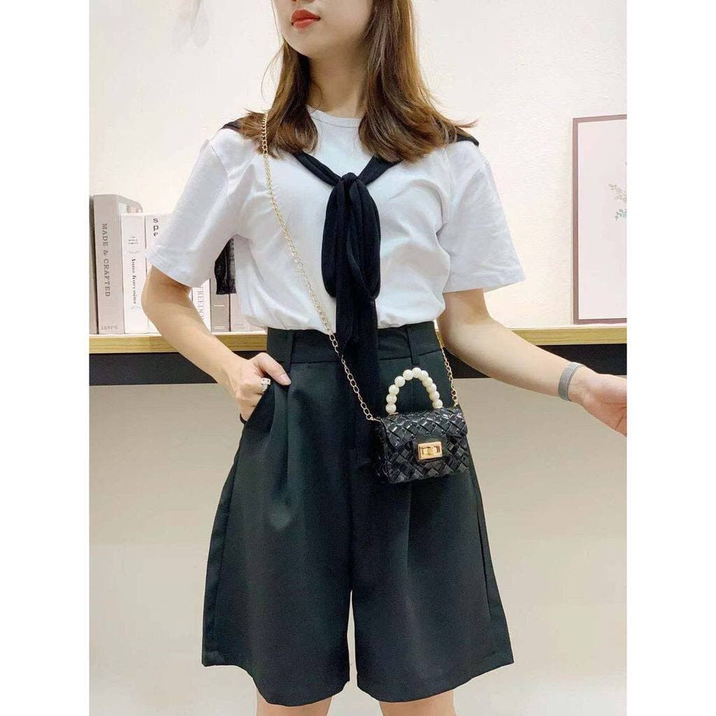 TAS JELLY MUTIARA MINI ANYAMAN - TAS SELEMPANG WANITA ALA KOREA