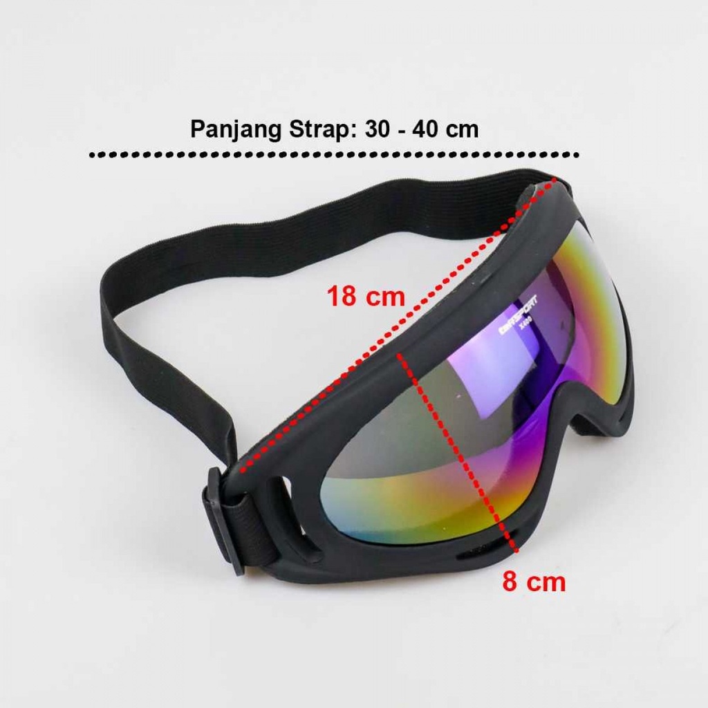 TaffSPORT Kacamata Goggles Ski UV400 - X400