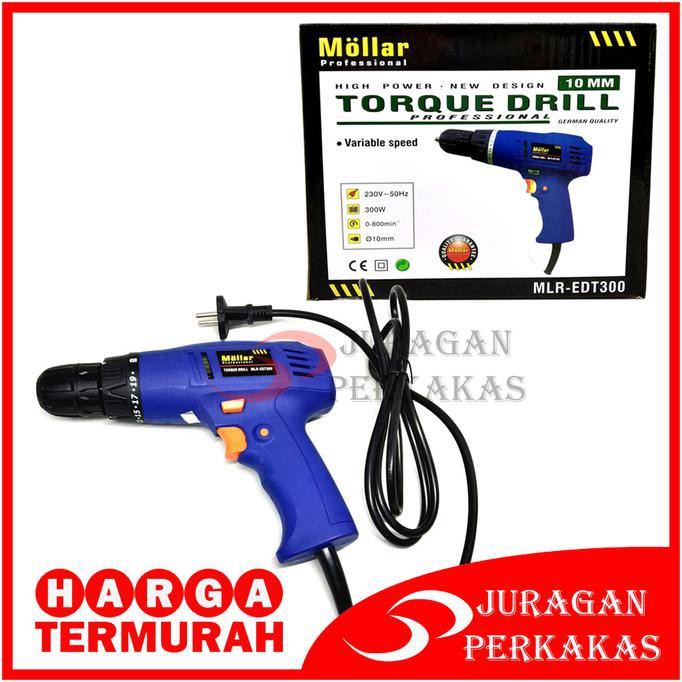 MOLLAR MLR-EDT300 MESIN BOR LISTRIK OBENG TORSI - TORQUE DRILL TERPERCAYA