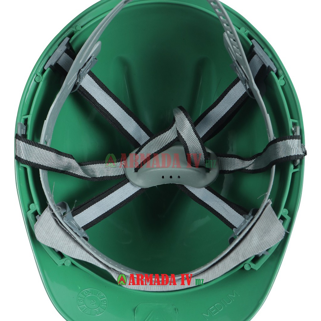 Helm Proyek A3 Hijau Safety Helmet Inner Biasa